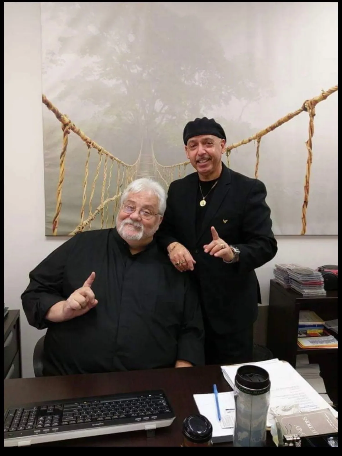 Rob G with a longtime friend and mentor in the recovery community