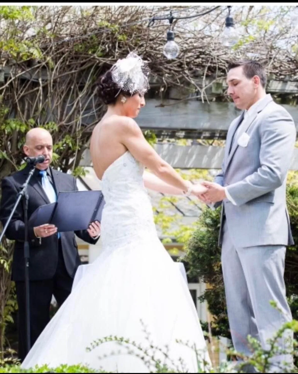 Rob G officiating a wedding for loved ones