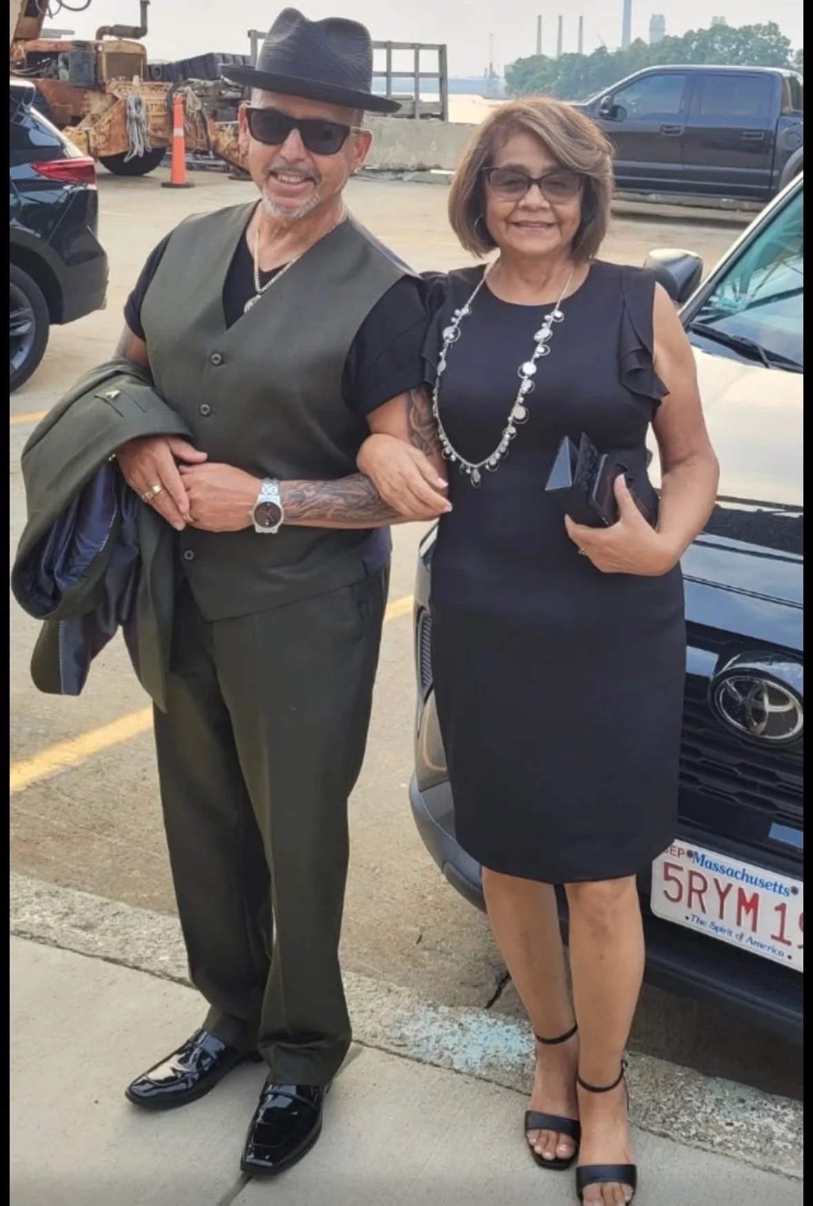 Rob G with his wife Ana dressed up for a community event