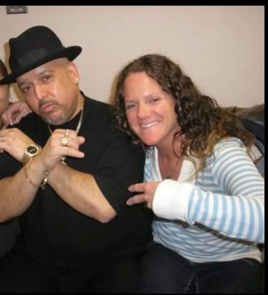 Rob G with a friend from the recovery community